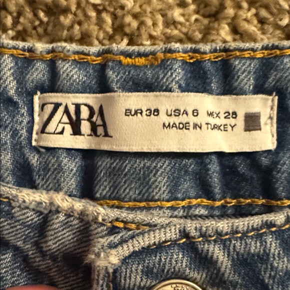 Zara Studded Blue Denim Jeans - Picture 4 of 4